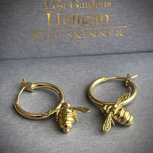 Bumble Bee Hoops- Gold