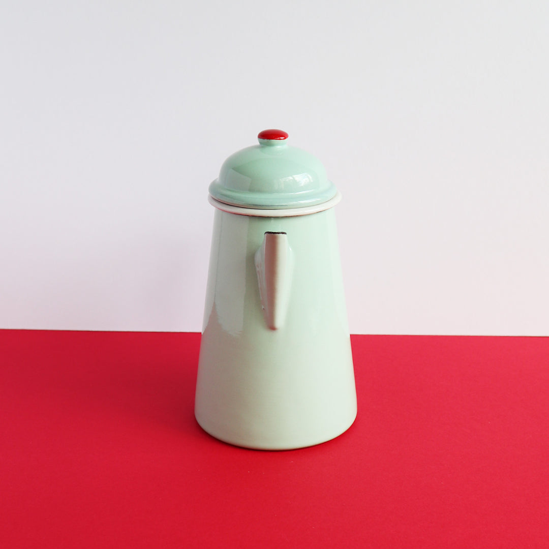 Heligan Coffee Pot - Pea Green