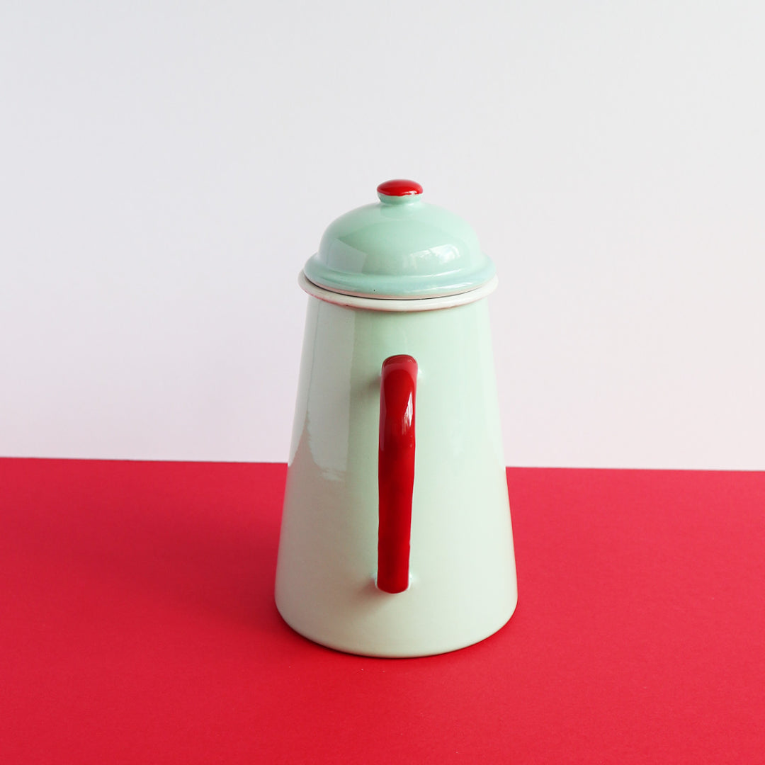 Heligan Coffee Pot - Pea Green