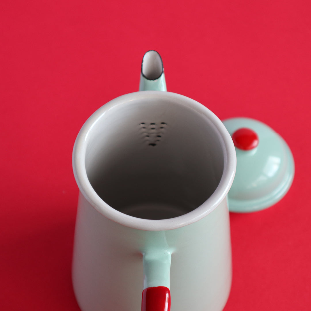 Heligan Coffee Pot - Pea Green