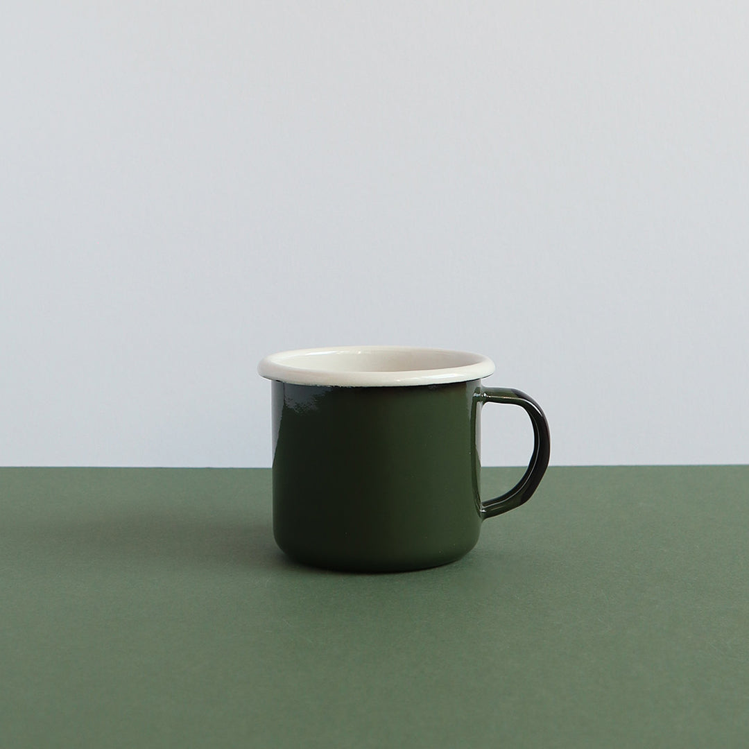 Heligan Enamel Mug - Forest Green