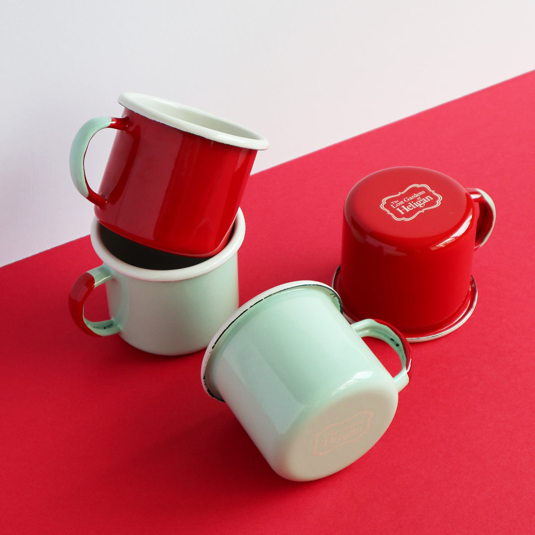 Heligan Enamel Mug - Carmin Red