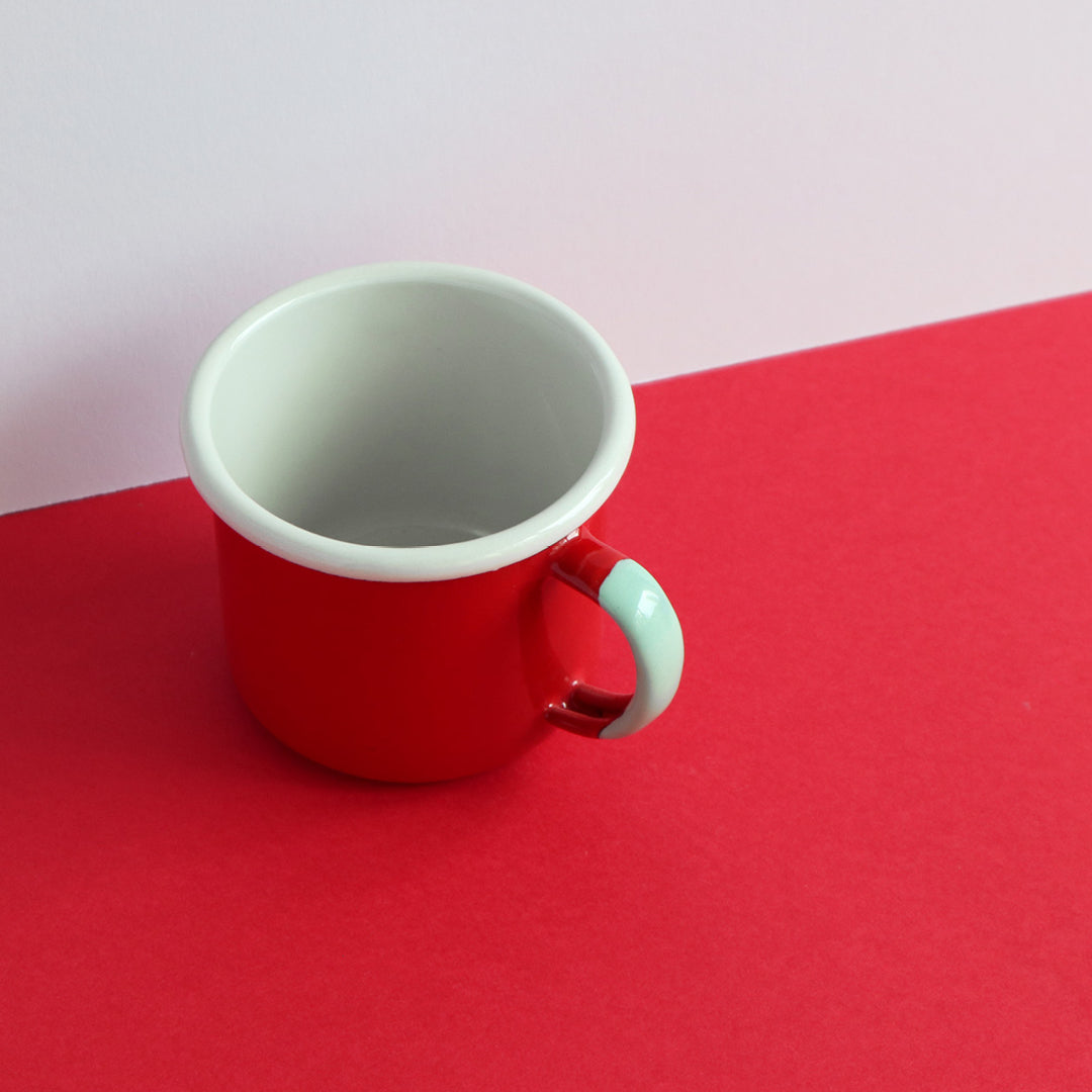 Heligan Enamel Mug - Carmin Red