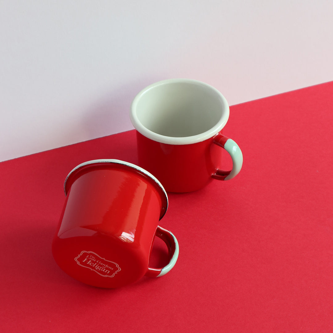Heligan Enamel Mug - Carmin Red