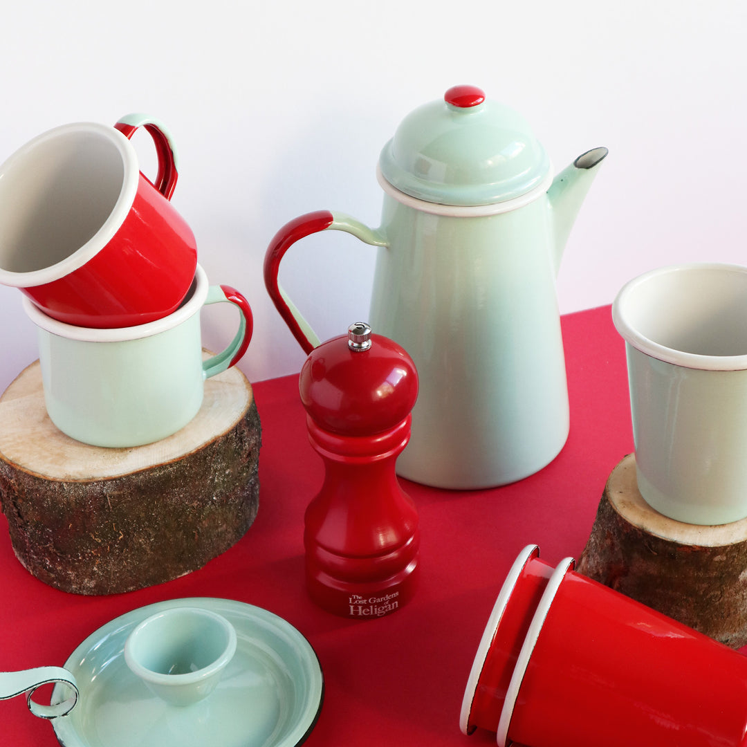Heligan Coffee Pot - Pea Green