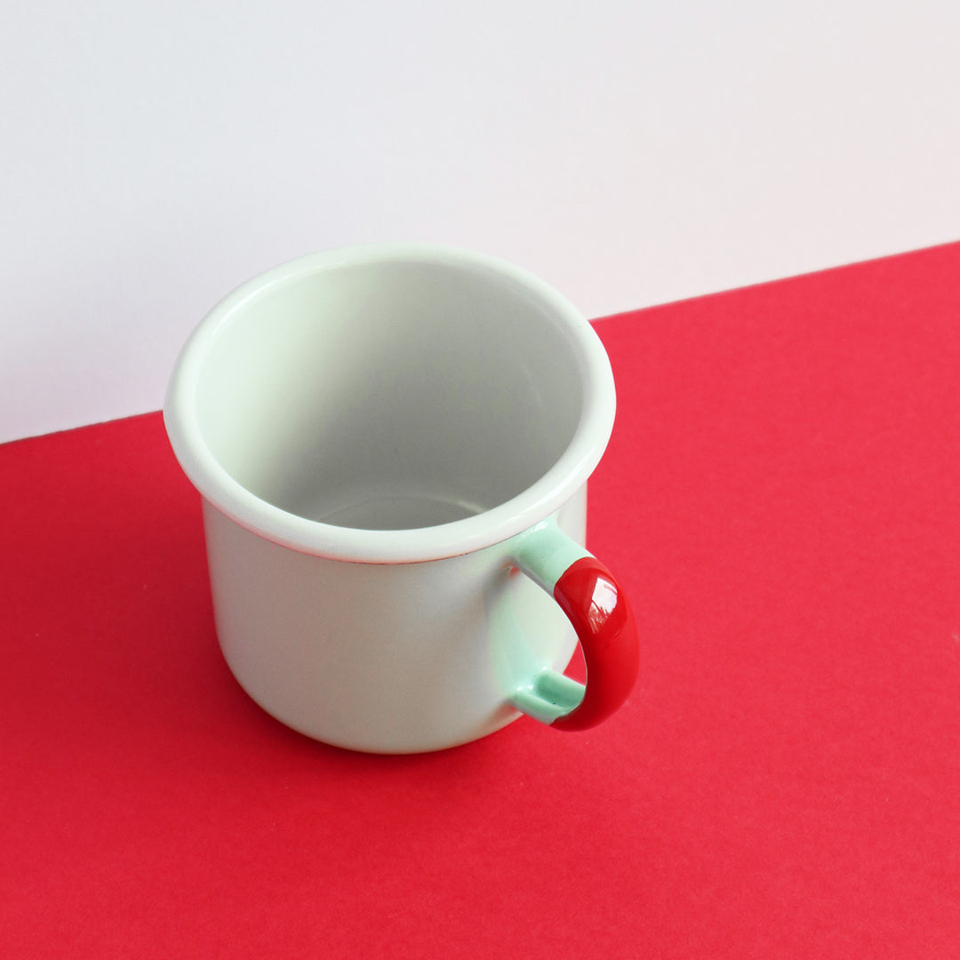 Heligan Enamel Mug - Pea Green