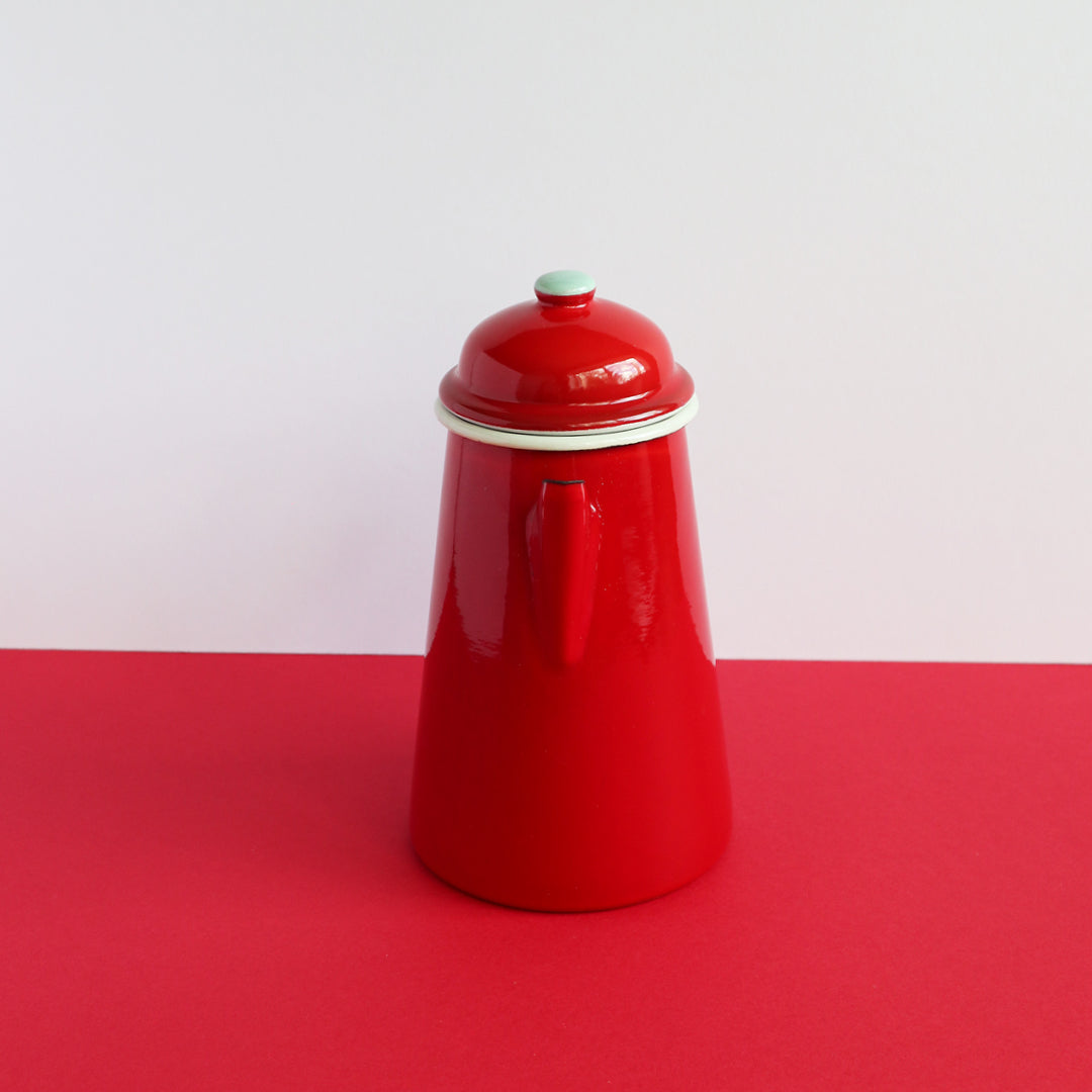 Heligan Coffee Pot - Carmin Red