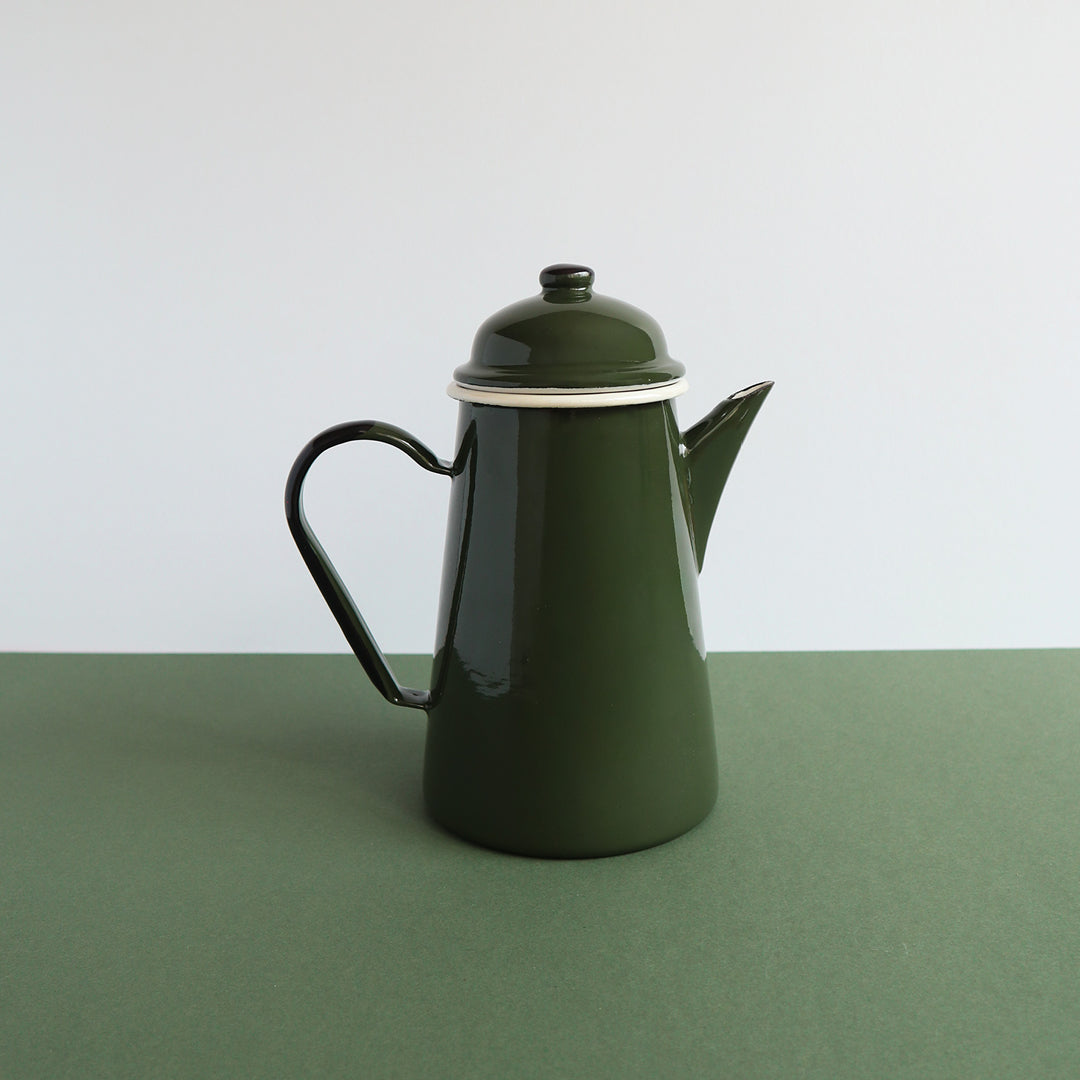 Heligan Coffee Pot - Forest Green