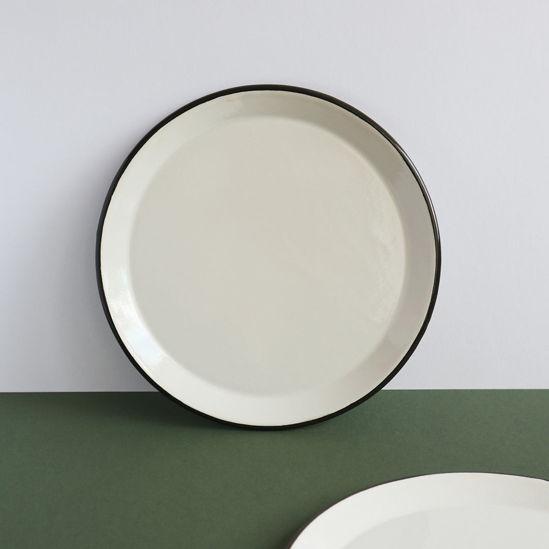 Heligan Enamel Tray - Light Beige