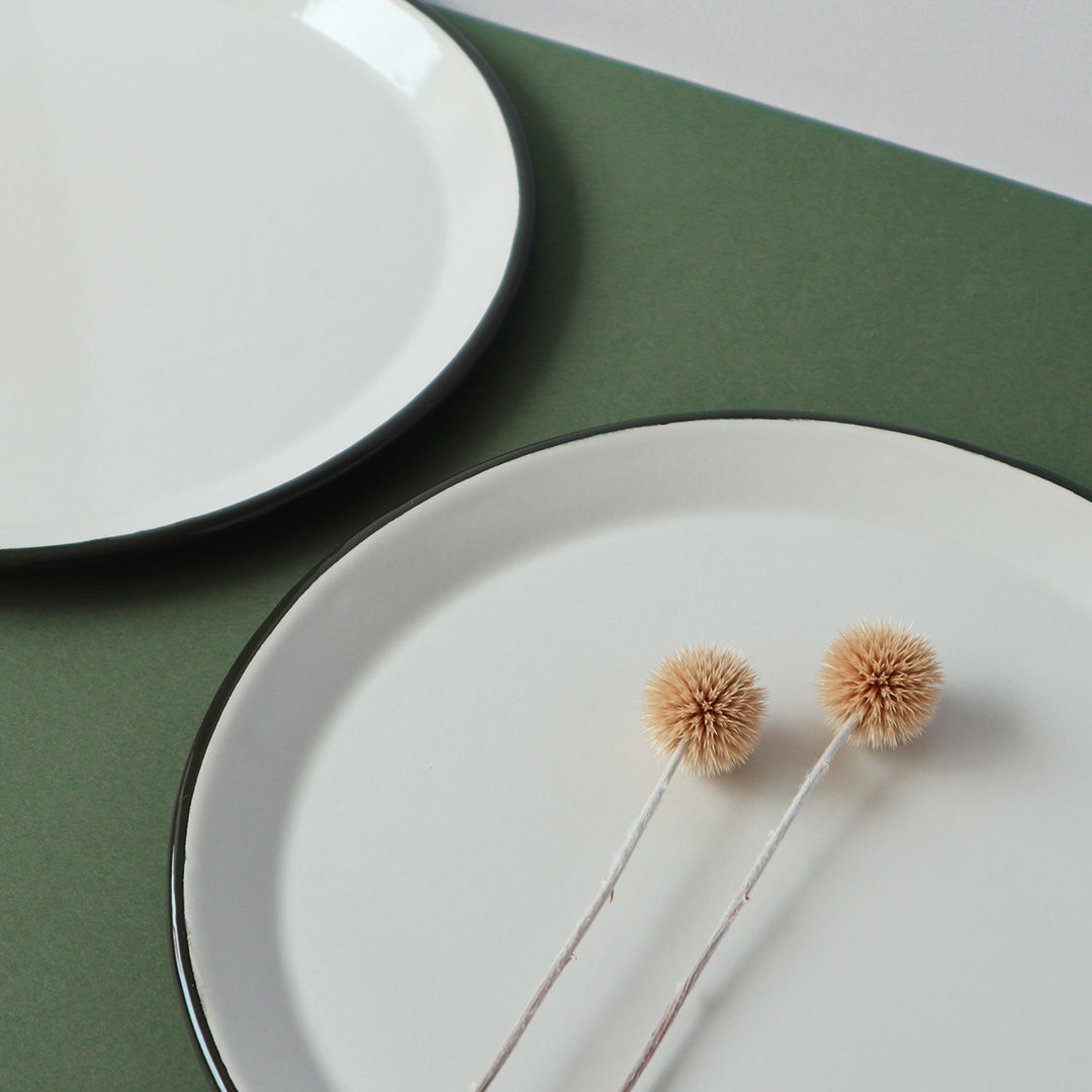Heligan Enamel Tray - Light Beige