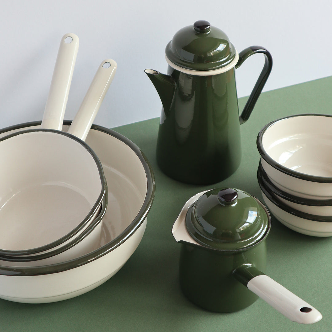 Heligan Gravy Pot - Forest Green