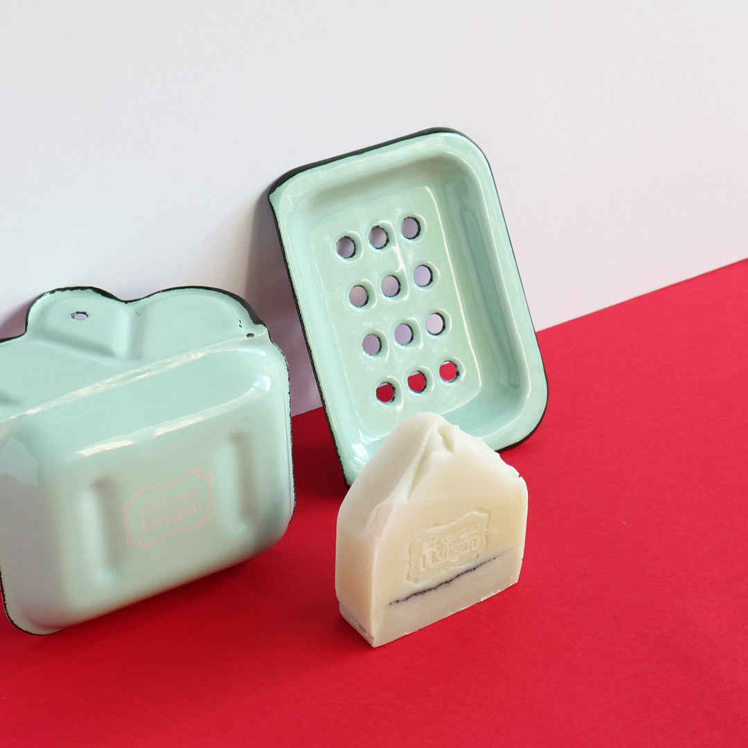 Heligan Hanging Soap Tray - Pea Green