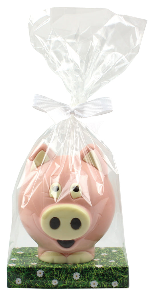 Pink Presley Pig Chocolate Figure
