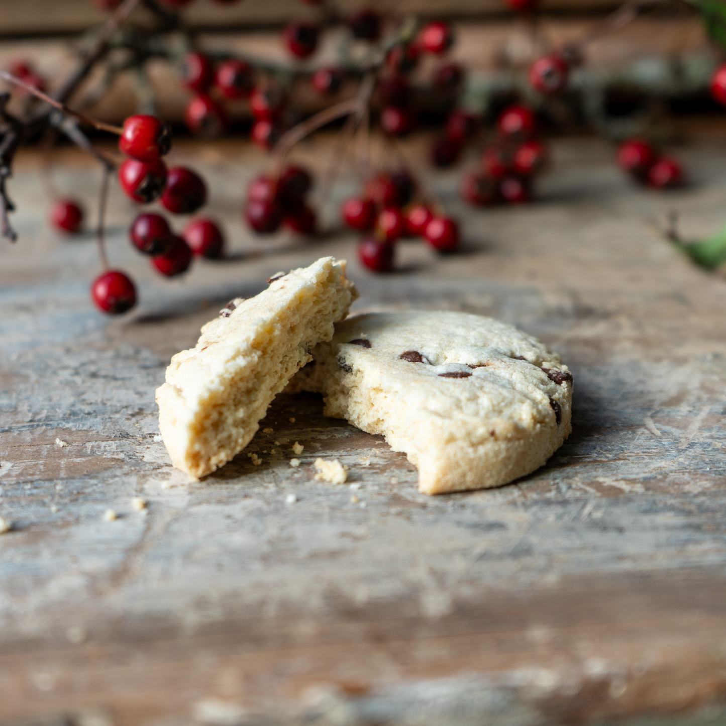 Cornish Chocolate Chip Shortbread Biscuits