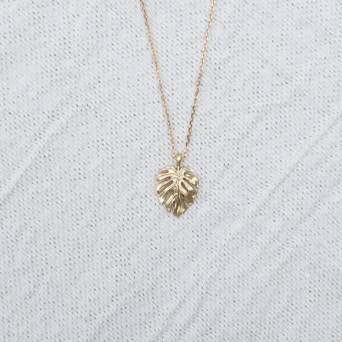 Monstera Leaf Pendant