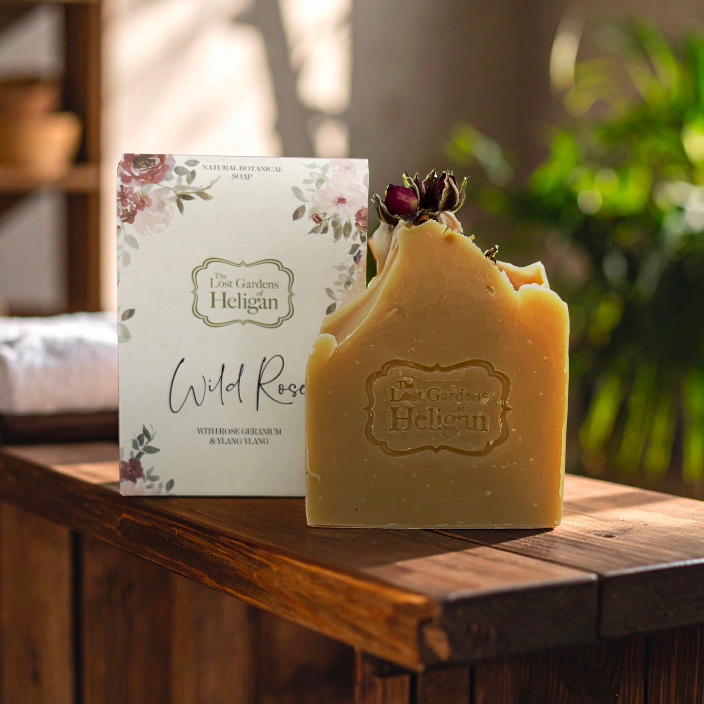 Heligan Wild Rose Natural Botanical Soap