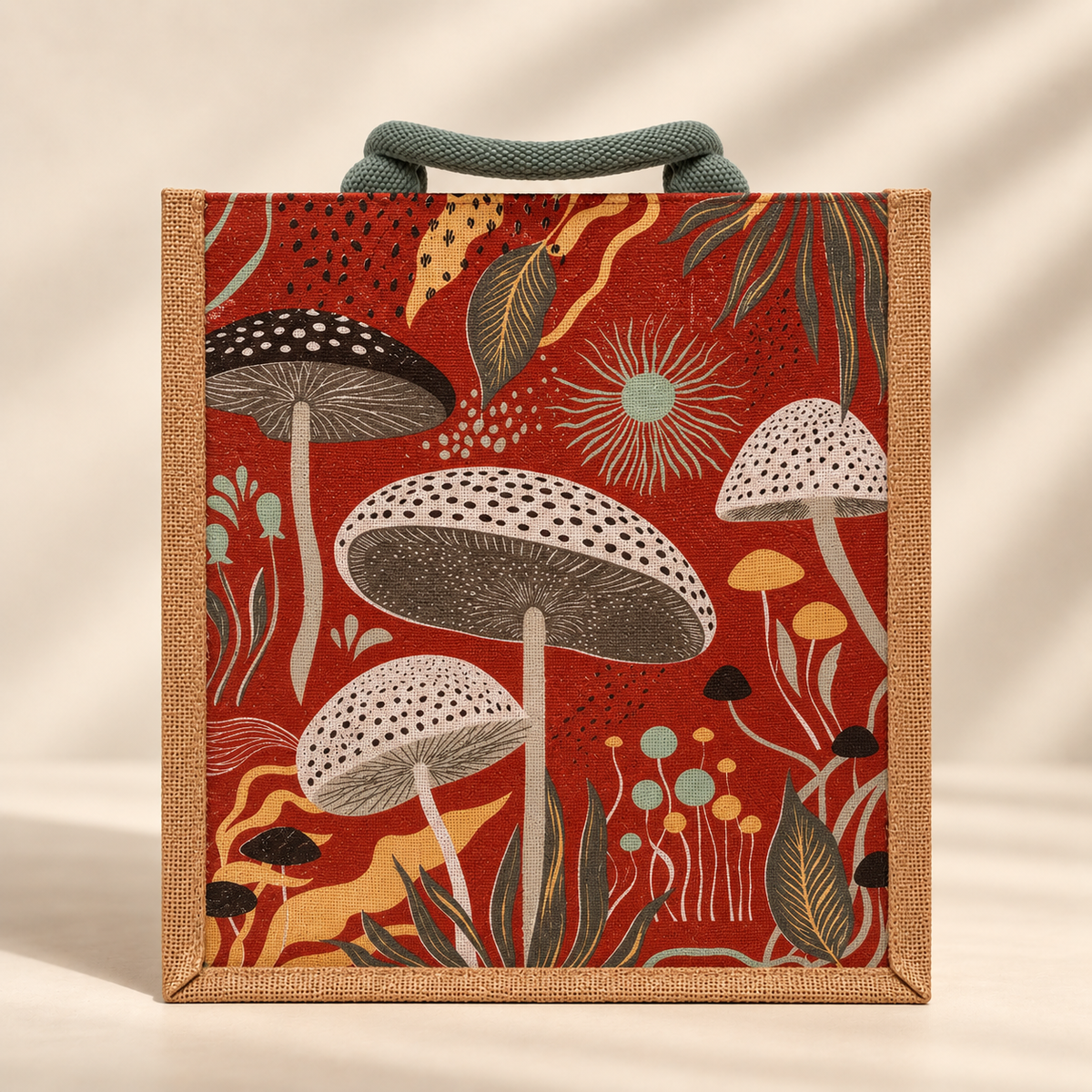 Mushroom Jute Bag