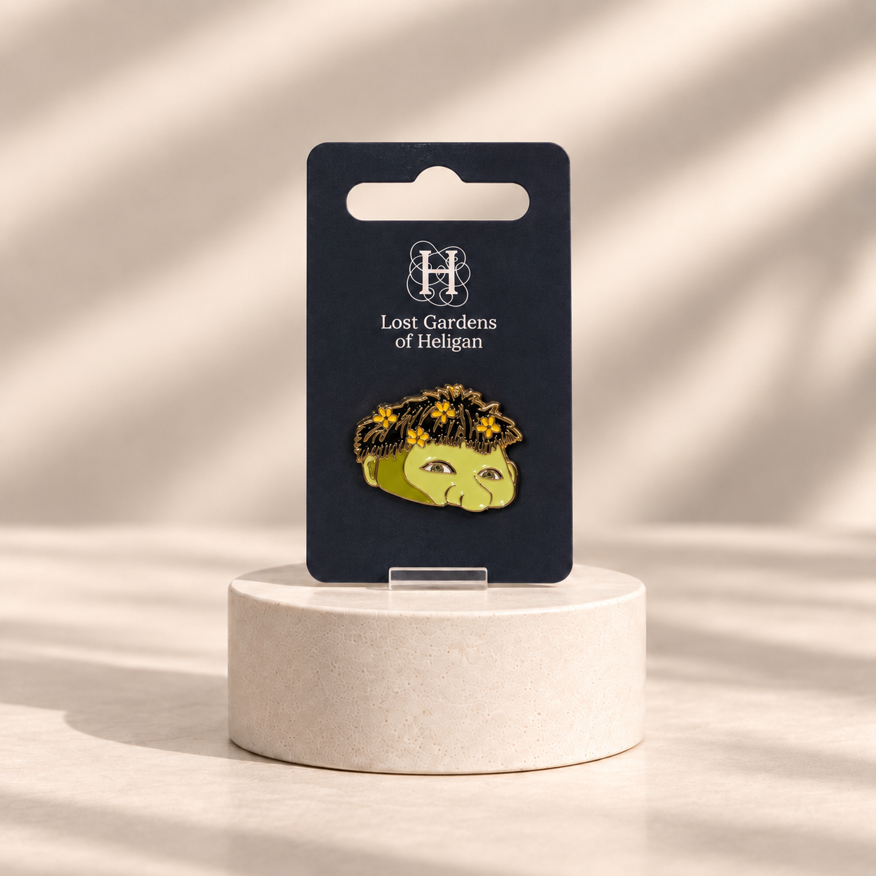 Heligan Giants Head Enamel Pin