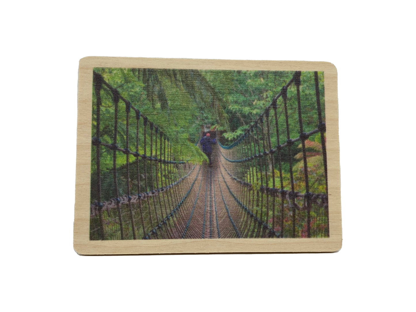 Rope Bridge Wooden Magnet