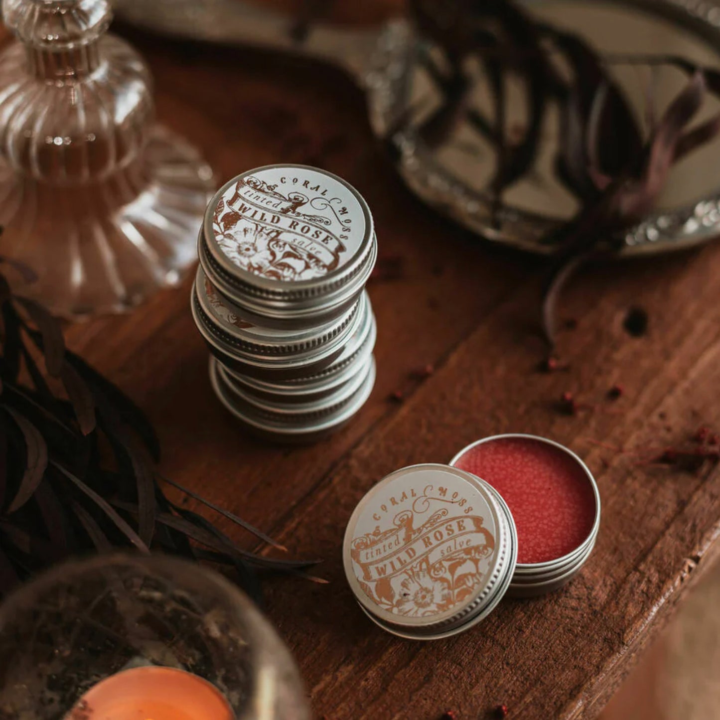 Coral & Moss Wild Rose Tinted Salve