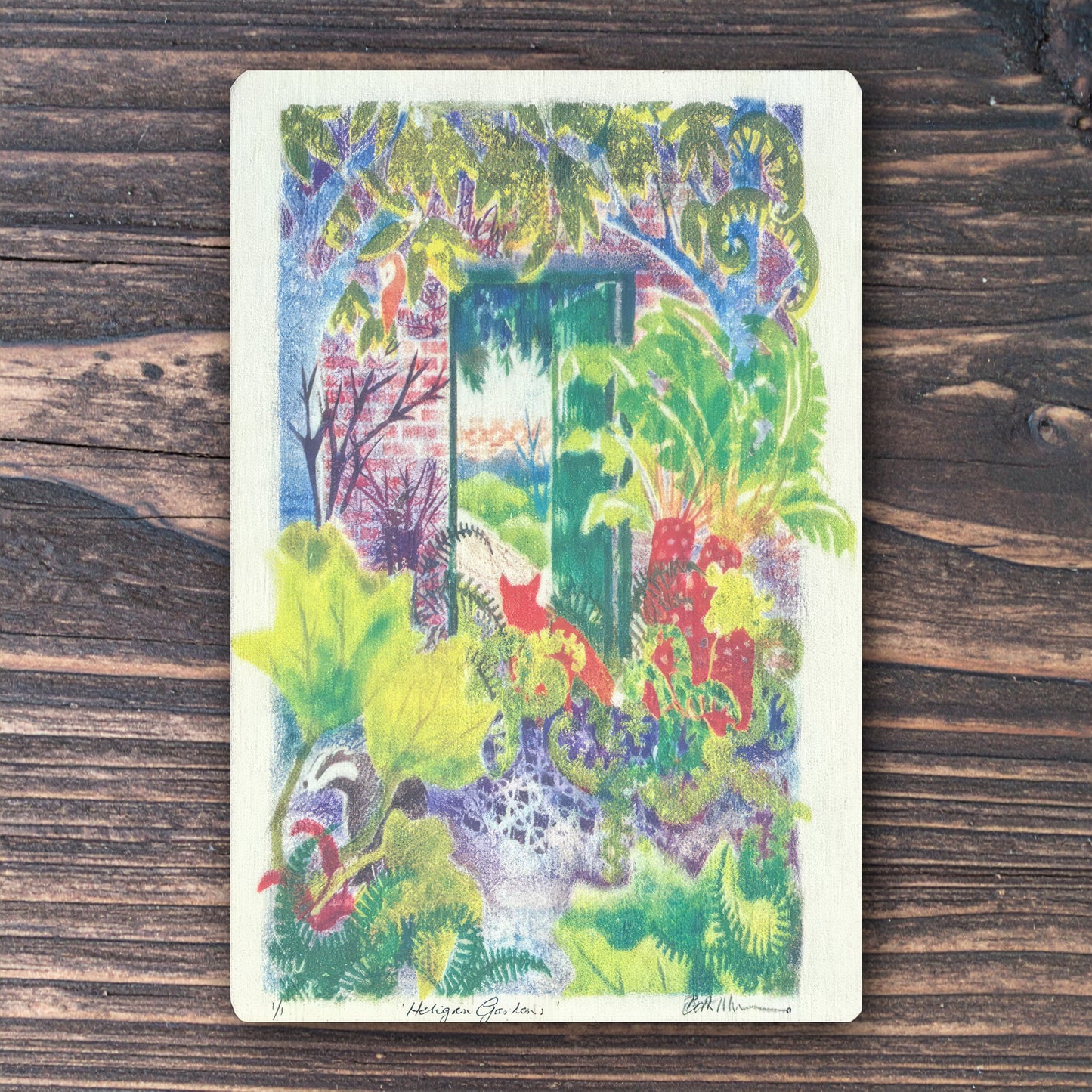 Wooden Postcard