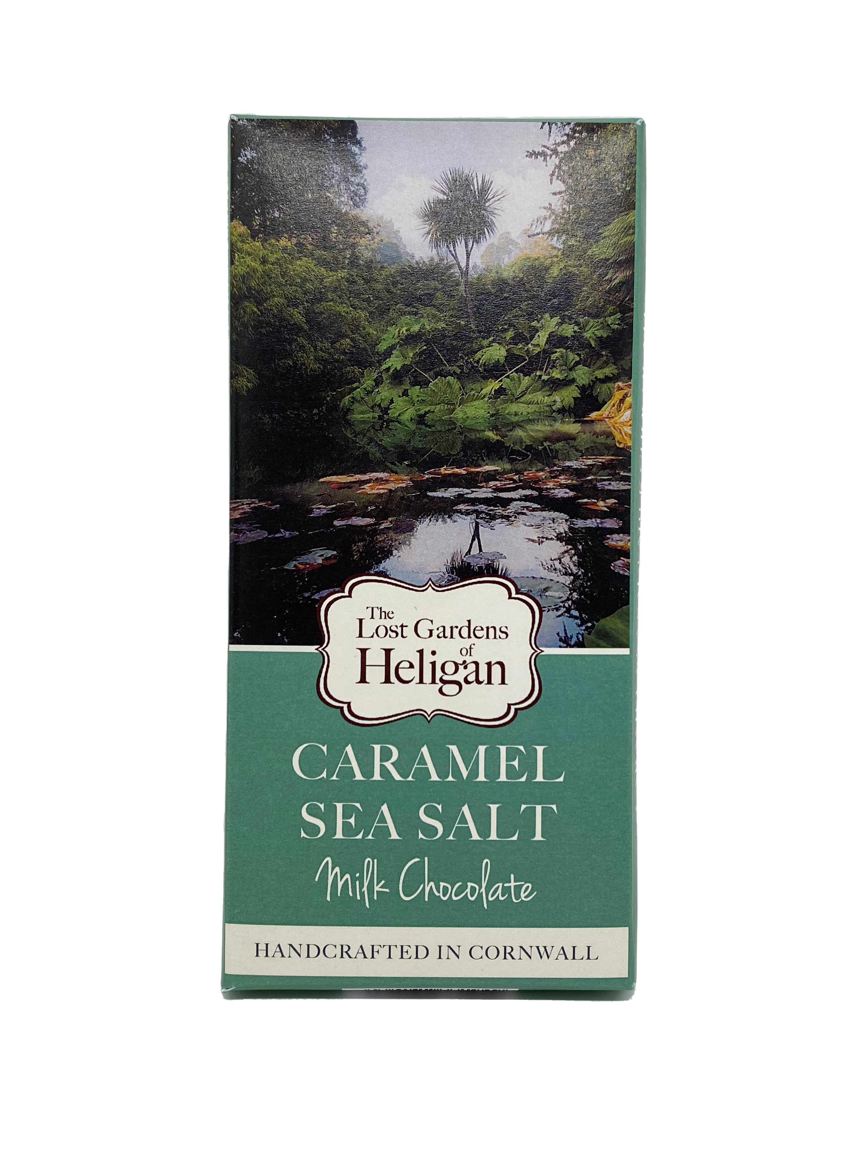 Caramel Sea Salt Milk Chocolate Bar 100g Heligan Shop