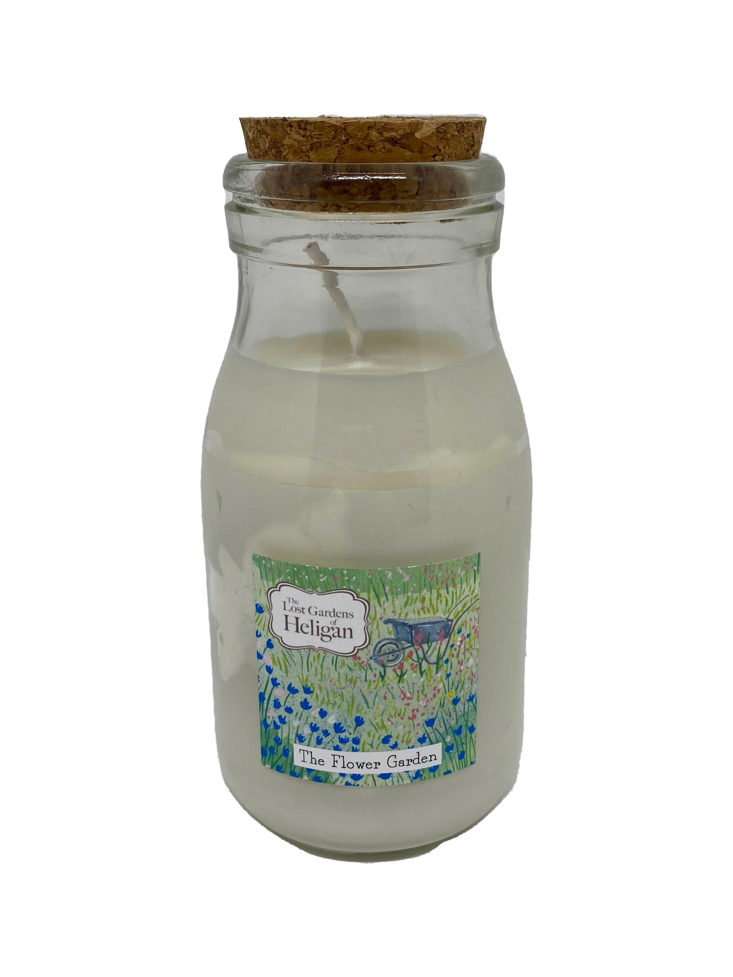 The Flower Garden Milk Bottle Candle