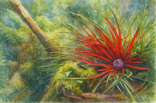 Spot This: Crimson Bromeliads in The Jungle