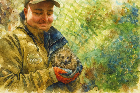 Another Hedgehog Release at Heligan