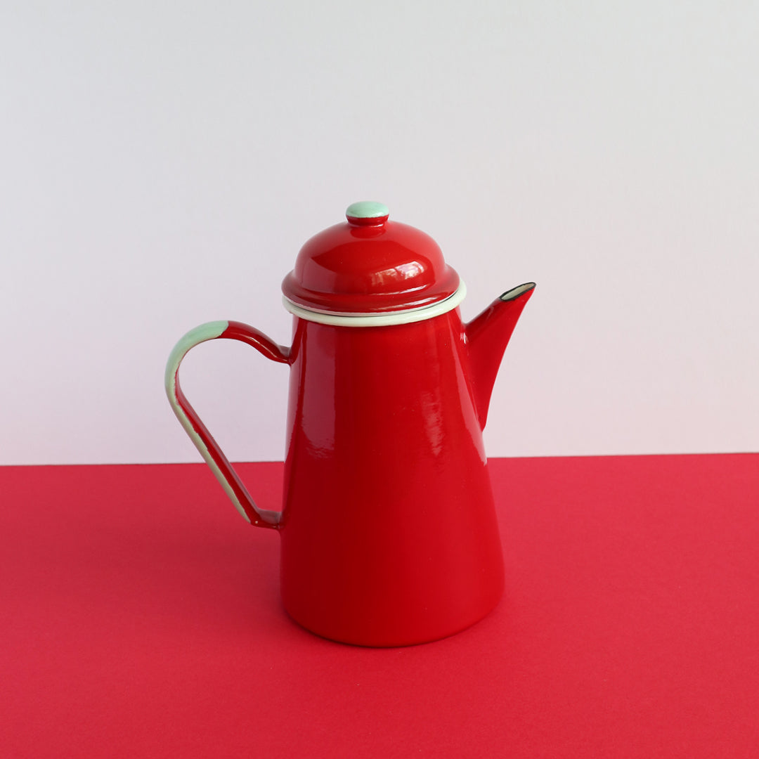 Heligan Coffee Pot - Carmin Red
