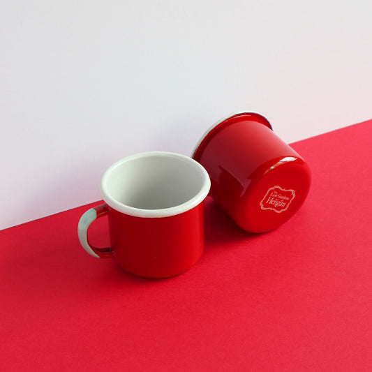 Heligan Enamel Mug - Carmin Red