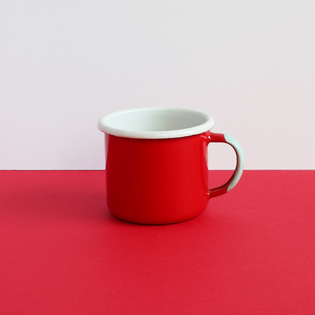 Heligan Enamel Mug - Carmin Red