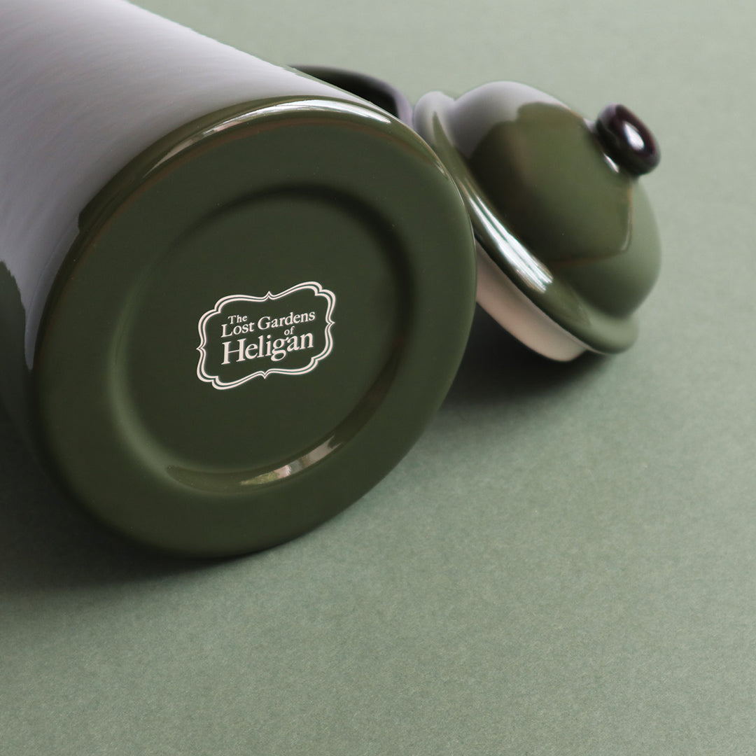 Heligan Coffee Pot - Forest Green