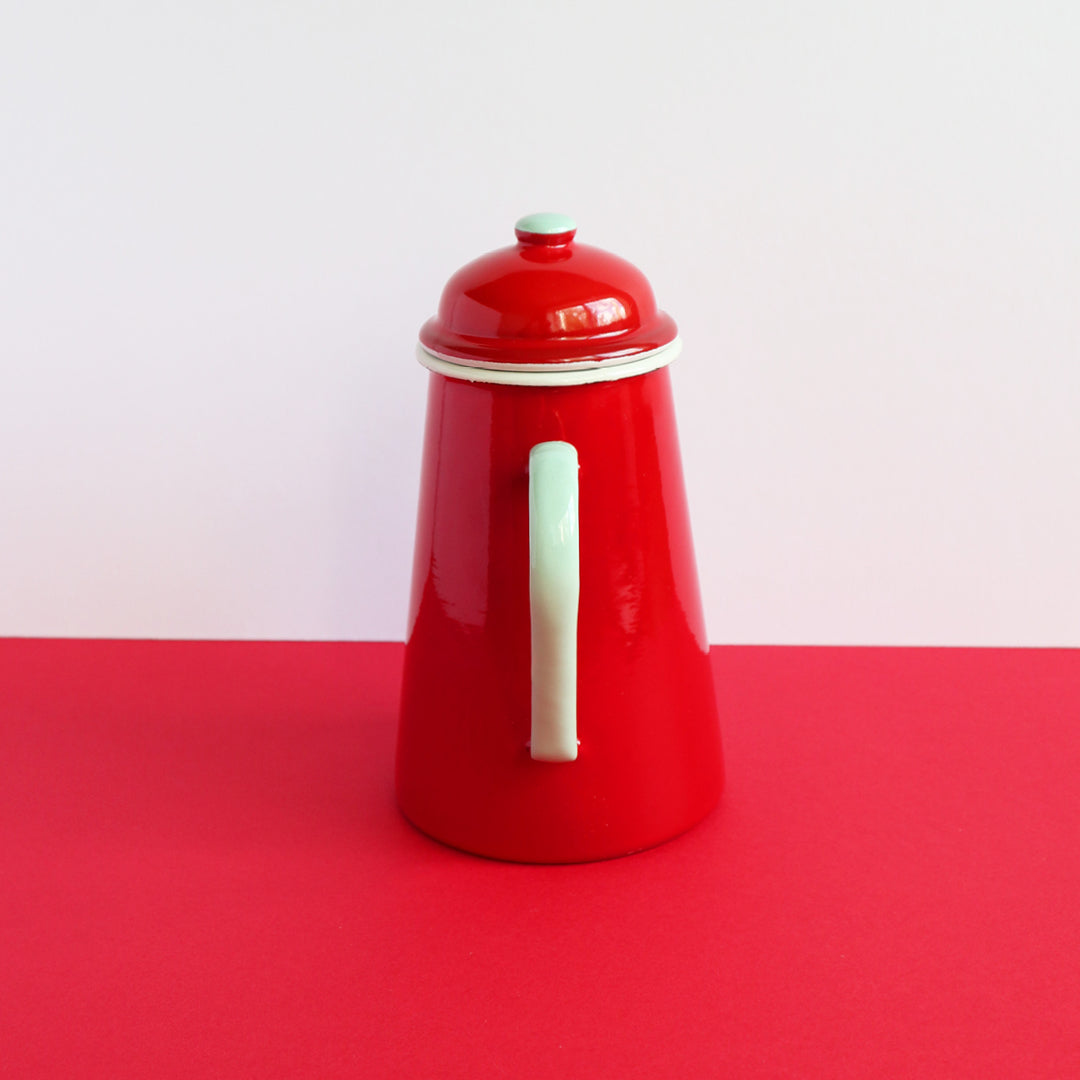 Heligan Coffee Pot - Carmin Red