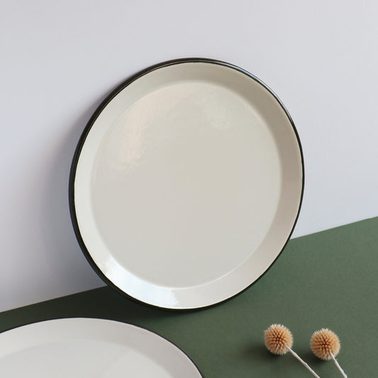 Heligan Enamel Tray - Light Beige