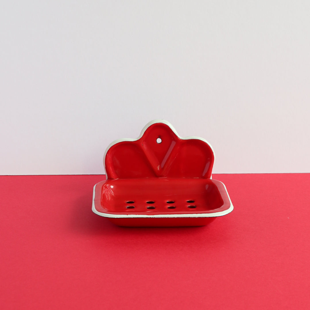 Heligan Hanging Soap Dish - Carmin Red