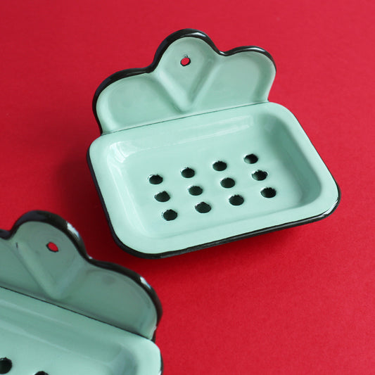 Heligan Hanging Soap Tray - Pea Green