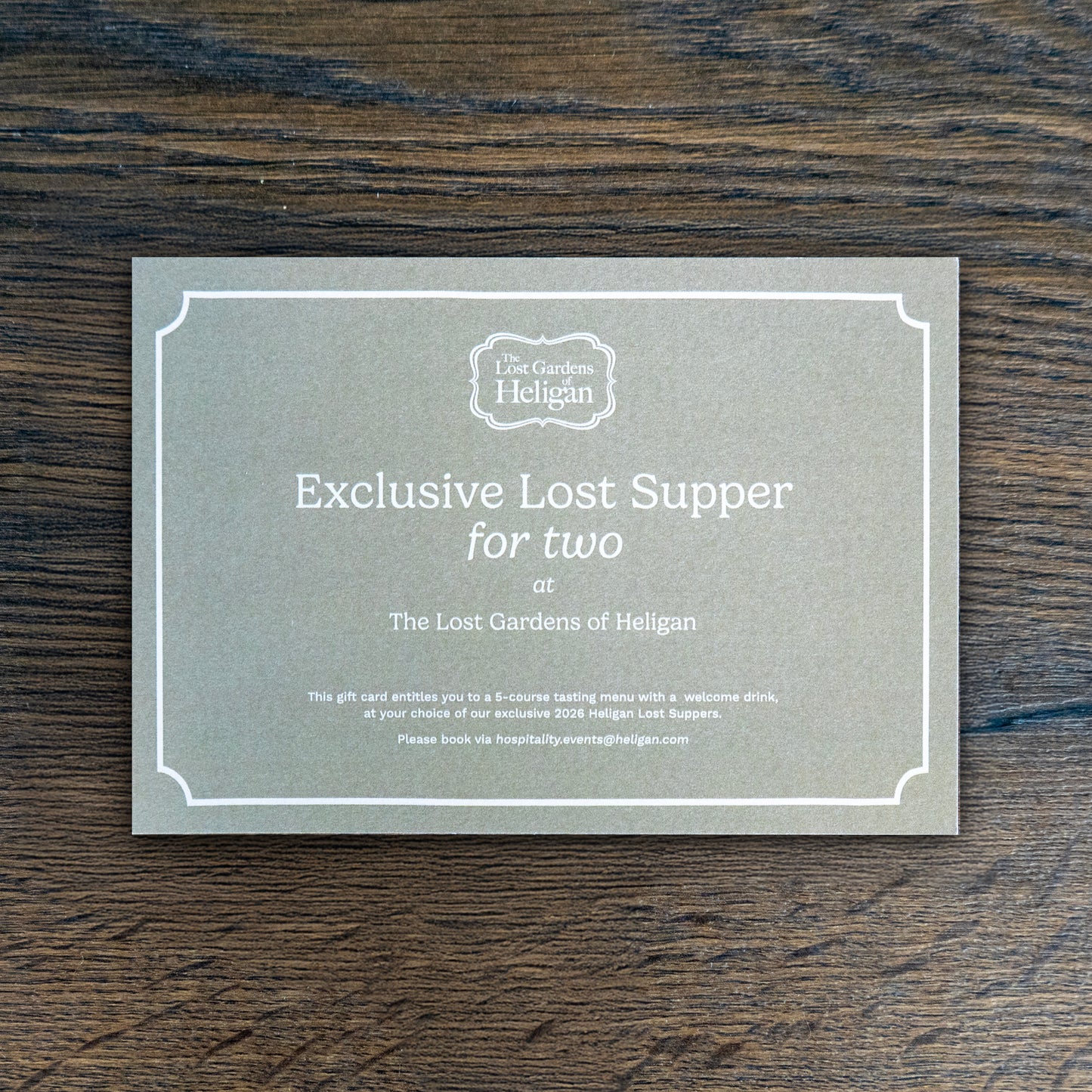 Lost Supper Dining Experience for Two