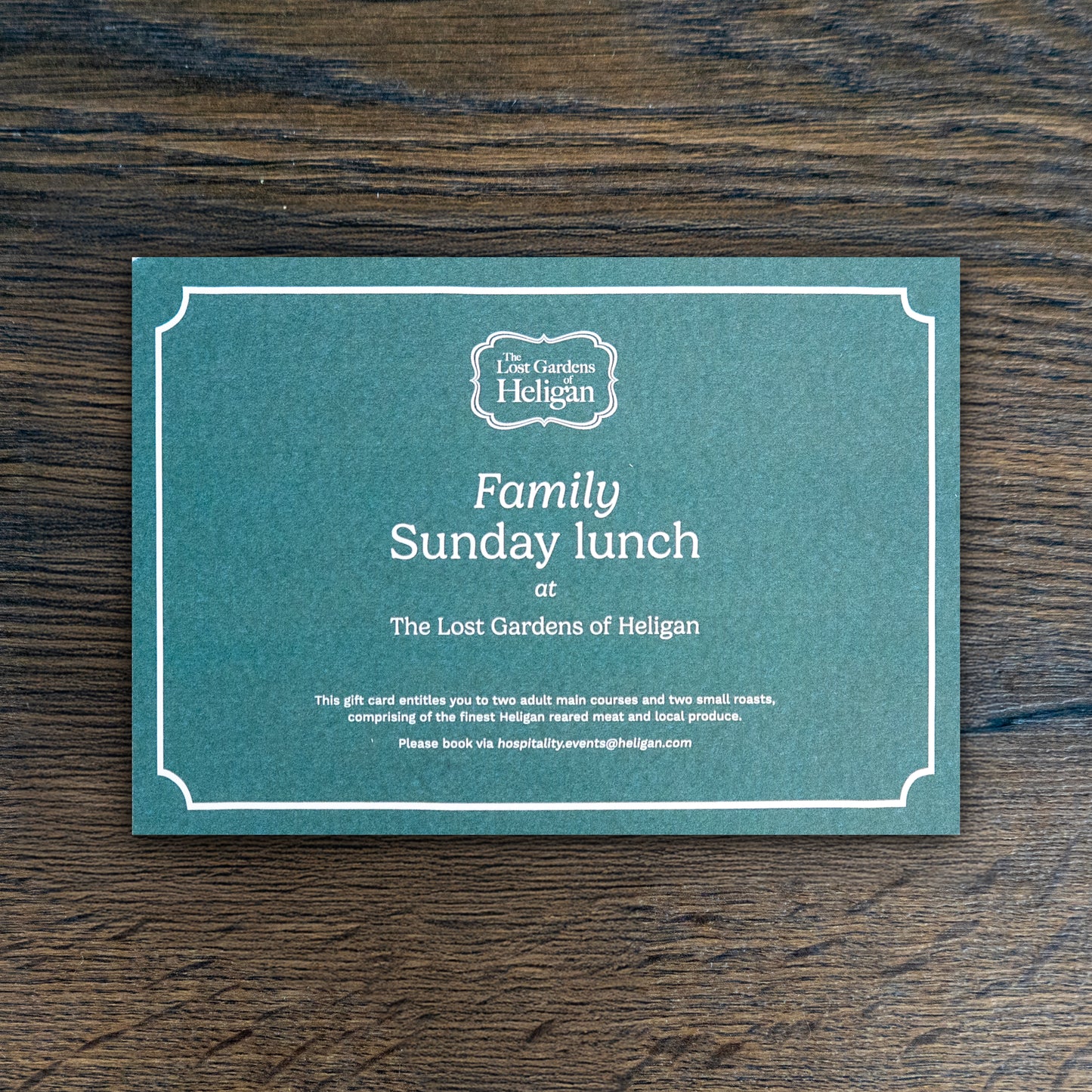 Sunday Lunch for Two