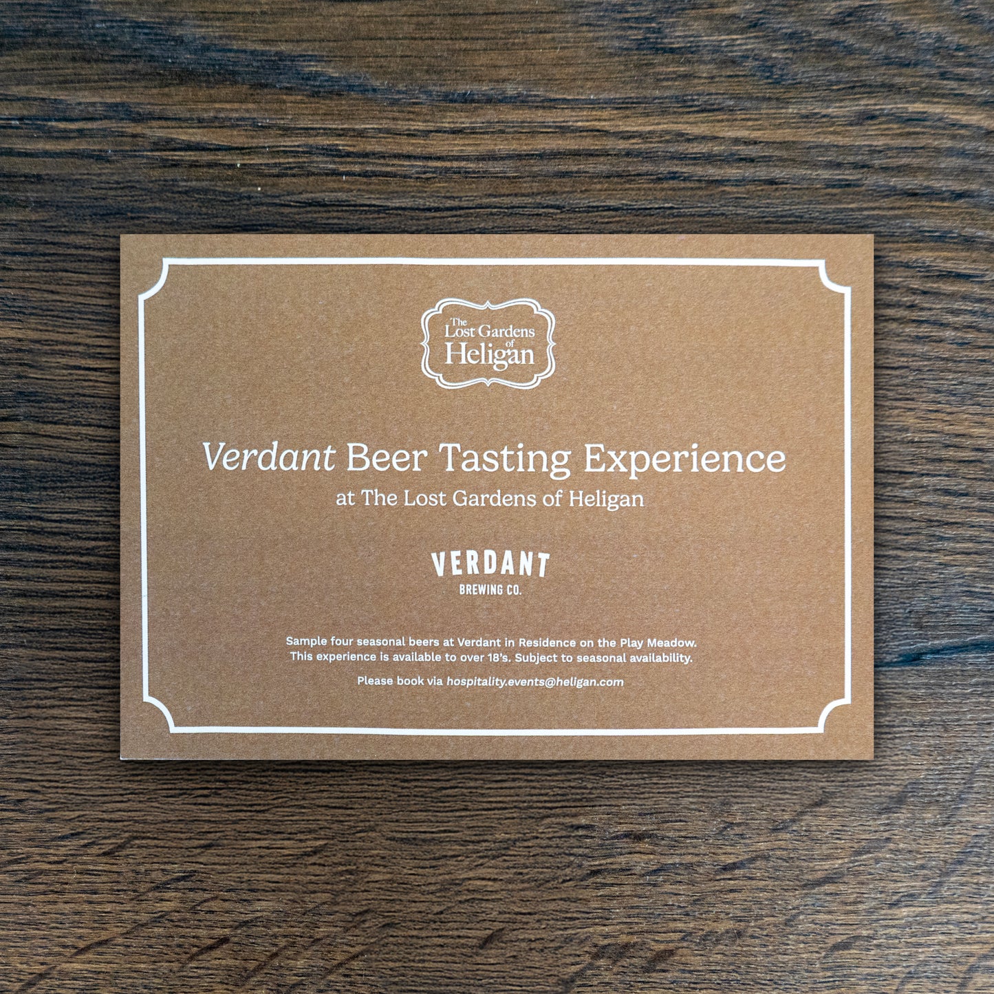 Verdant Beer Tasting Experience