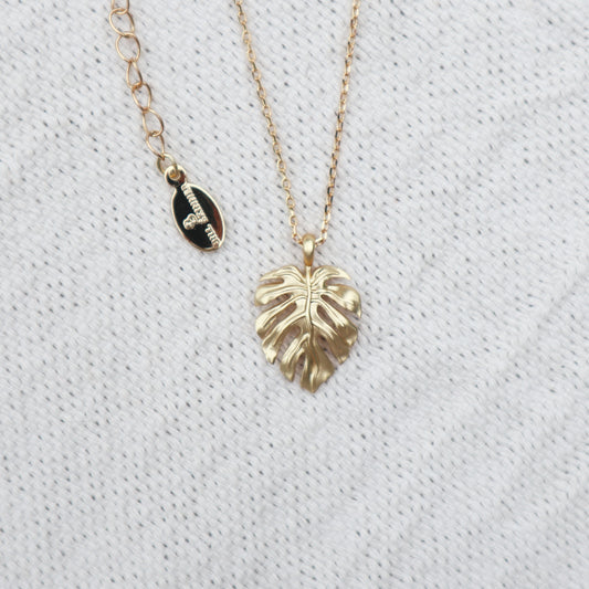 Monstera Leaf Pendant