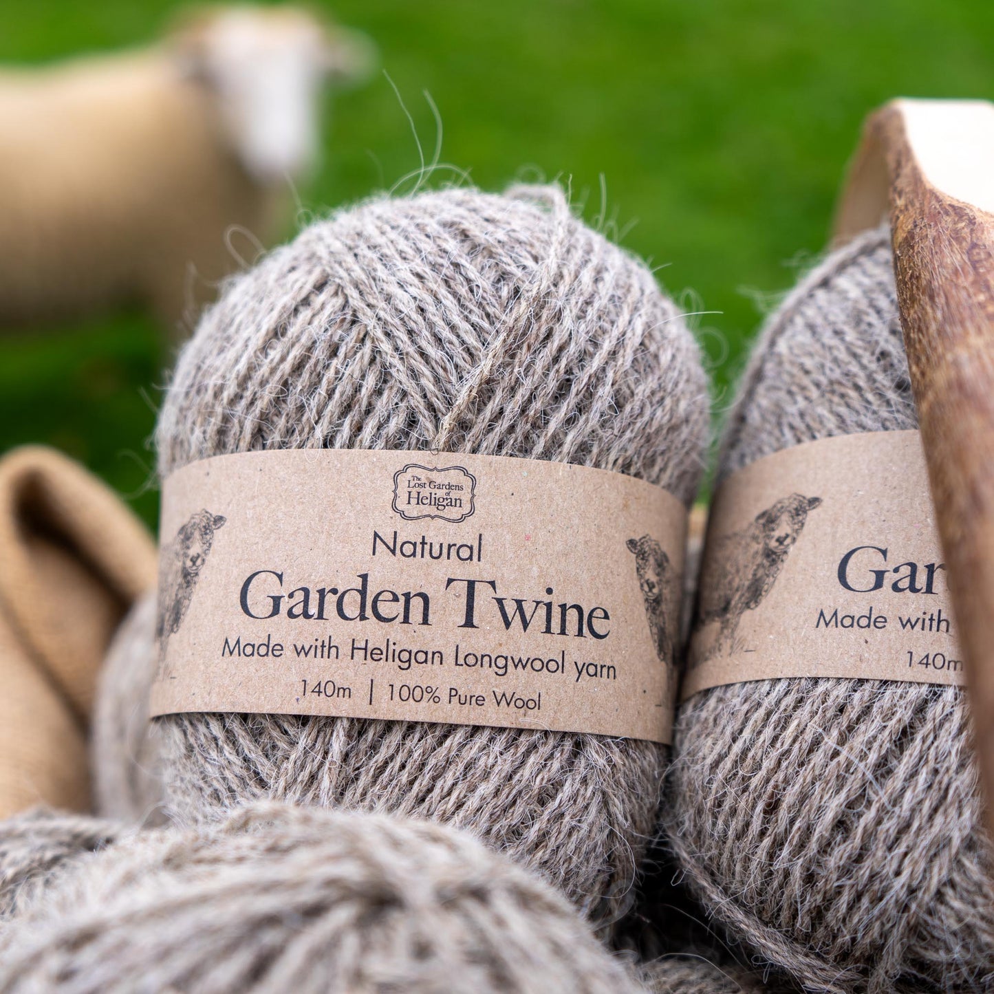 Natural Longwool Garden Twine
