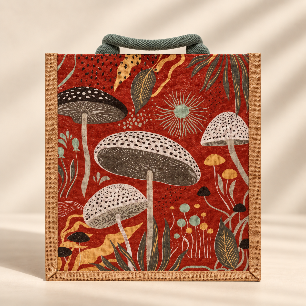 Mushroom Jute Bag