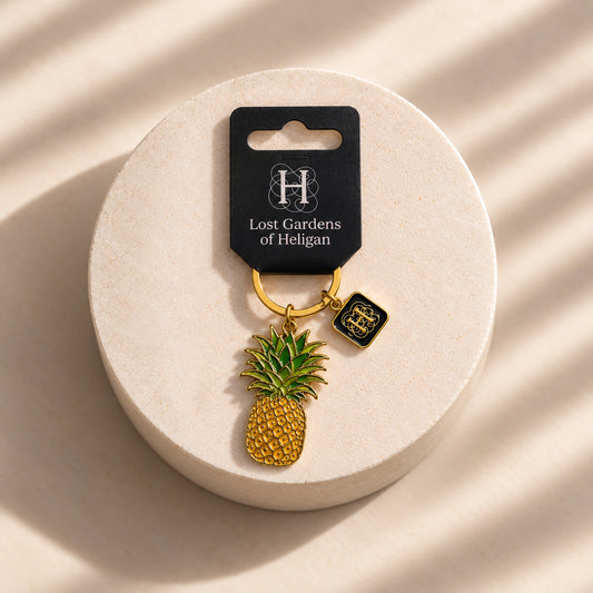 Heligan Pineapple Charm Keyring