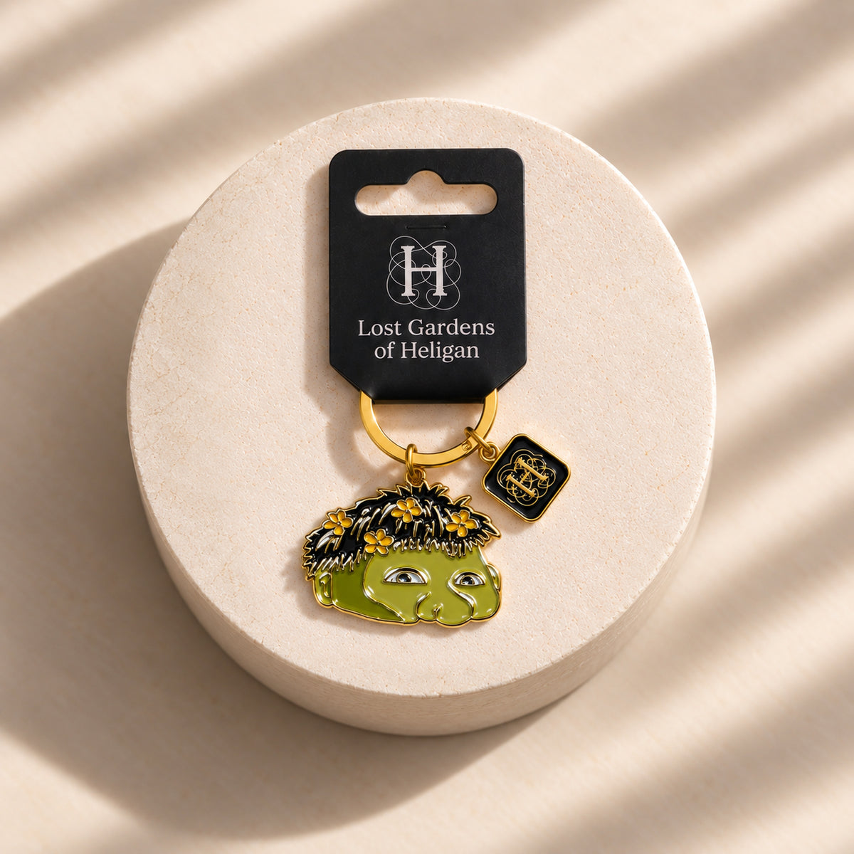 Heligan Giant's Head Charm Keyring