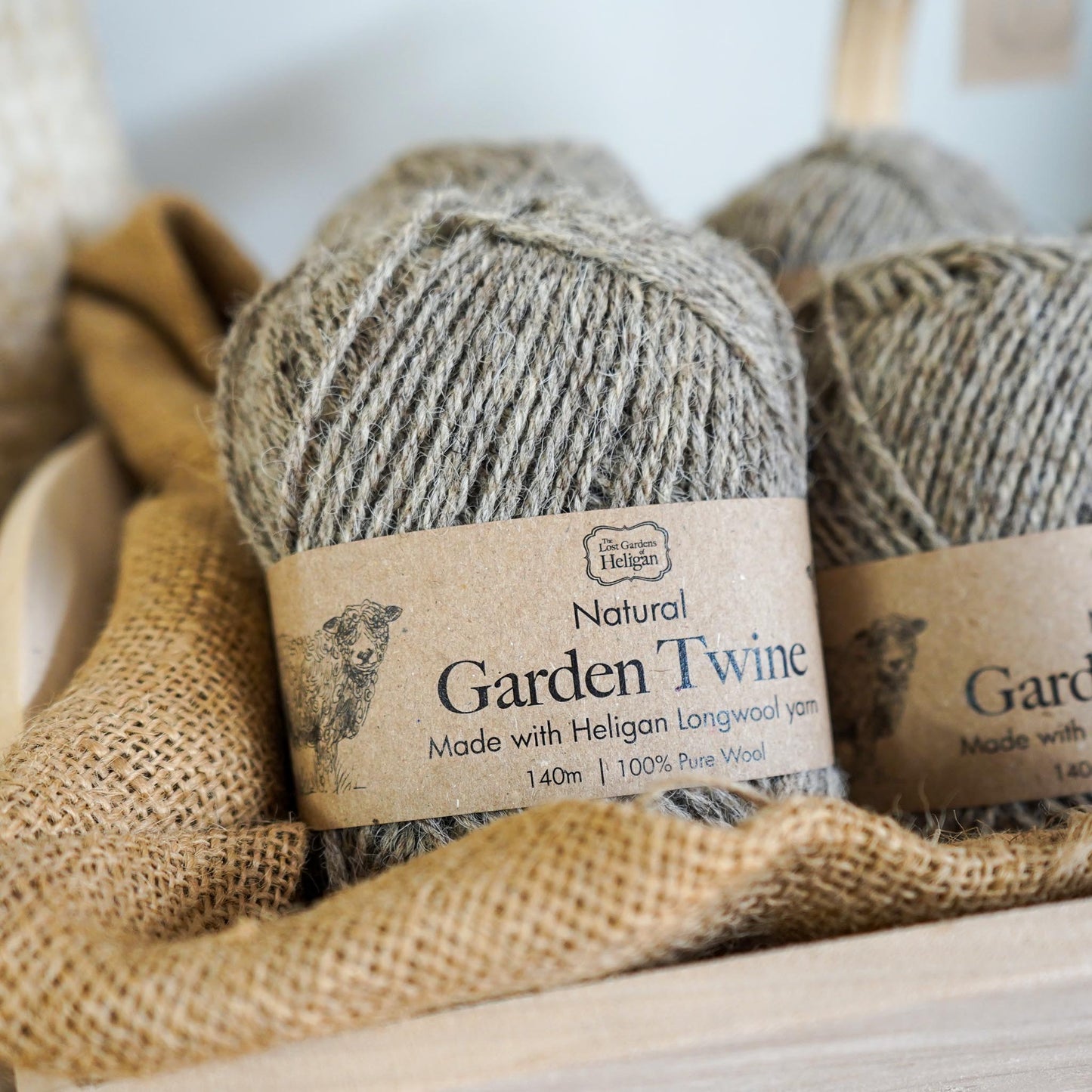 Natural Longwool Garden Twine