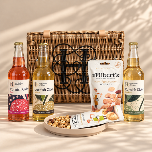Heligan Cider and Savouries Hamper